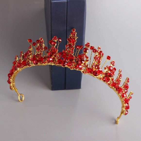Bridal Gold Leaf Headband, Wedding Tiara crown main image 5
